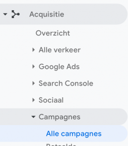 Campagnes in Google Analytics
